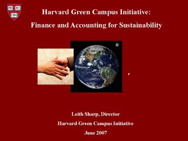 Harvard Green Campus Initiative: