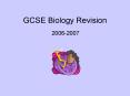 GCSE Biology Revision PowerPoint PPT Presentation
