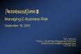 Managing EBusiness Risk PowerPoint PPT Presentation