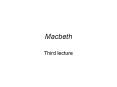 Macbeth PowerPoint PPT Presentation