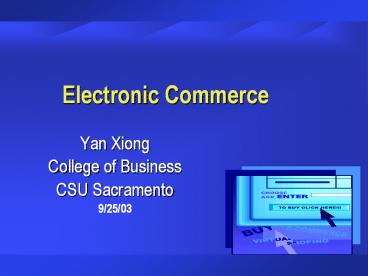Electronic Commerce