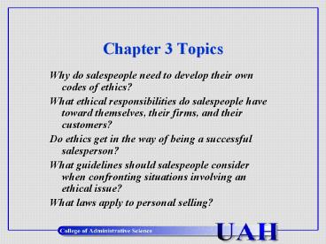 Chapter 3 Topics presentation | free to view