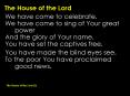 The House of the Lord PowerPoint PPT Presentation