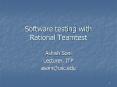 Software testing with Rational Teamtest PowerPoint PPT Presentation