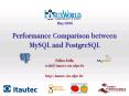 Performance Comparison between MySQL and PostgreSQL PowerPoint PPT Presentation