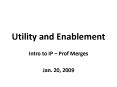 Utility and Enablement PowerPoint PPT Presentation