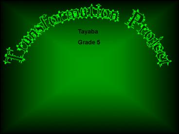 Transformation Project