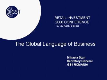 The Global Language of Business