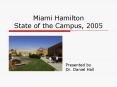 Miami Hamilton State of the Campus, 2005 PowerPoint PPT Presentation