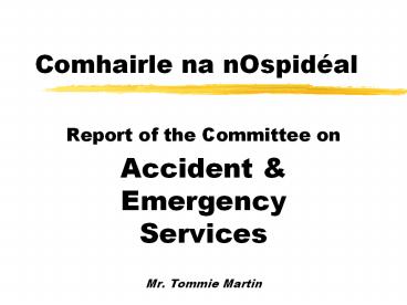 Comhairle na nOspid