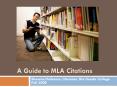 A Guide to MLA Citations PowerPoint PPT Presentation