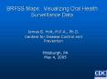 BRFSS Maps: Visualizing Oral Health Surveillance Data PowerPoint PPT Presentation