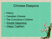 Chinese Diaspora