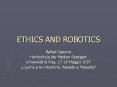 ETHICS AND ROBOTICS PowerPoint PPT Presentation