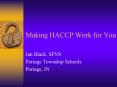 Making HACCP Work for You PowerPoint PPT Presentation