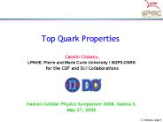 Top Quark Properties