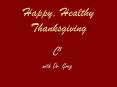 Happy, Healthy Thanksgiving PowerPoint PPT Presentation