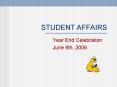 STUDENT AFFAIRS PowerPoint PPT Presentation