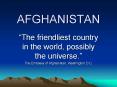AFGHANISTAN PowerPoint PPT Presentation
