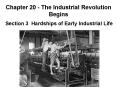 Chapter 20 The Industrial Revolution Begins PowerPoint PPT Presentation