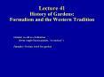 Lecture 41 History of Gardens: Formalism and the Western Tradition PowerPoint PPT Presentation