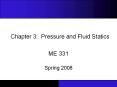 Chapter 3: Pressure and Fluid Statics PowerPoint PPT Presentation