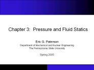 Chapter 3: Pressure and Fluid Statics