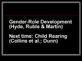 GenderRole Development Hyde, Ruble PowerPoint PPT Presentation