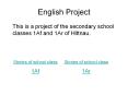 English Project PowerPoint PPT Presentation