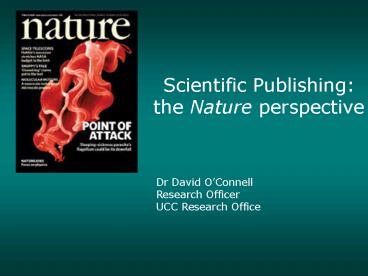 Scientific Publishing: