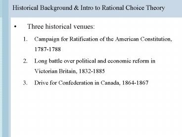 Historical Background