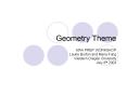 Geometry Theme PowerPoint PPT Presentation