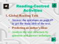 ReadingCentred Activities PowerPoint PPT Presentation