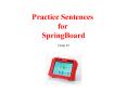 Practice Sentences PowerPoint PPT Presentation