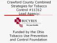 Crawford County Combined Strategies for Tobacco Control PowerPoint PPT Presentation