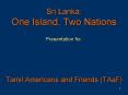 Sri Lanka: One Island, Two Nations PowerPoint PPT Presentation