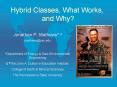 Hybrid Classes, What Works, and Why PowerPoint PPT Presentation