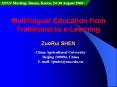 Multilingual Education from Traditional to e-Learning PowerPoint PPT Presentation