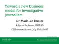 Toward a new business model for investigative journalism PowerPoint PPT Presentation