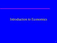 Introduction to Economics