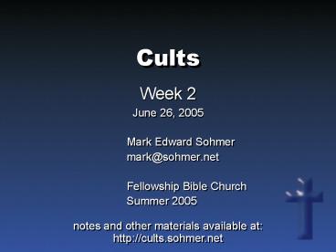 Cults