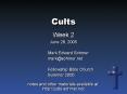 Cults PowerPoint PPT Presentation