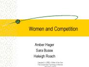 Women and Competition