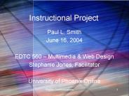 Instructional Project