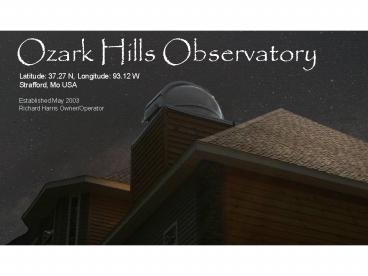 Ozark Hills Observatory
