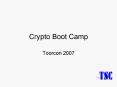 Crypto Boot Camp PowerPoint PPT Presentation