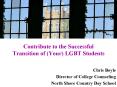 Contribute to the Successful Transition of Your LGBT Students PowerPoint PPT Presentation