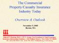 The Commercial PropertyCasualty Insurance Industry Today Overview PowerPoint PPT Presentation
