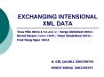 EXCHANGING INTENSIONAL XML DATA PowerPoint PPT Presentation