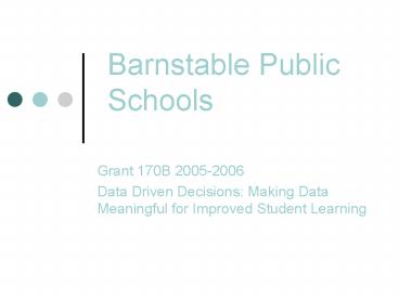 Barnstable Public Schools